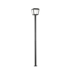 Faro Plaza – lantaarnpaal - Ø 24 x 219 cm - 24W LED incl. - IP54 - donkergrijs