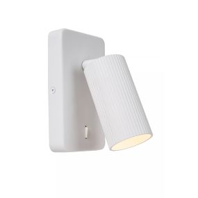 Lucide Clubs - wandspot - 9 x 14,9 x 16 cm - wit