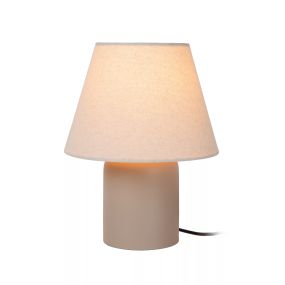 Lucide Macia - tafellamp - Ø 20 x 27 cm - beige