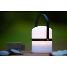 Lucide Little Joe - buiten tafellamp - Ø 10 x 18,5 cm - 3 stappen dimmer - 3W LED incl. - IP44 - zwart