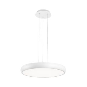 Nova Luce Gap - hanglamp - Ø 51 x 120 cm - 50W LED incl. - wit