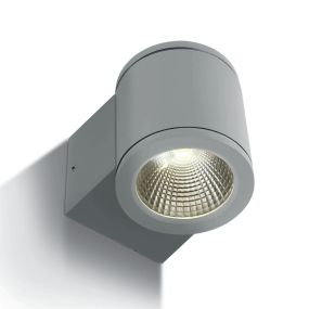ONE Light Outdoor Wall Cylinders - buiten wandverlichting - 8 x 10,6 x 9 cm - 6W LED incl. - IP54 - grijs