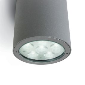 ONE Light Outdoor Ceiling Cylinders - buiten plafondverlichting - Ø 9 x 9,2 cm - 1 x 6W LED incl. - IP54 - grijs