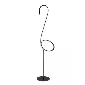 Lucide Flamingo - vloerlamp - 35 x 23,5 x 130 cm - RGB+W - 14W dimbare led met afstandsbediening - zwart