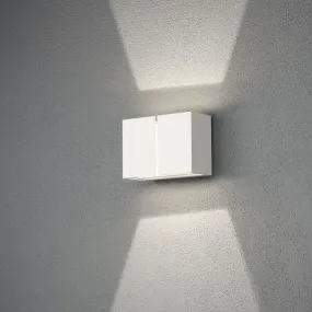 Konstsmide Pavia - buiten wandlamp - 16,5 x 8 x 11,5 cm - 12W LED incl. - IP54 - wit