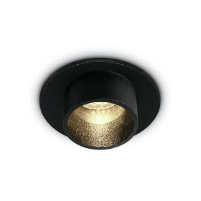 ONE Light - inbouwspot - Ø 25 mm, Ø 20 mm inbouwmaat - 1W LED incl. - zwart
