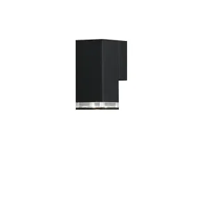 Konstsmide Pollux - buiten wandlamp - 7,5 x 11,5 x 16,5 cm - IP44 - zwart