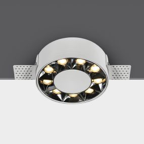 ONE Light Trimless Mirror Range - inbouwspot - Ø 100 mm, Ø 100 mm inbouwmaat - 12W LED incl. - wit