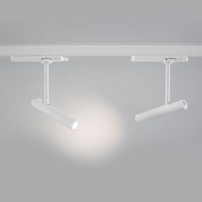 Nova Luce Wang - 3-fase railspot - 16 x 3 x 29 cm - 12W LED incl. - zandwit
