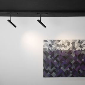 Nova Luce Wang - 3-fase railspot - 16 x 3 x 29 cm - 12W LED incl. - zandzwart