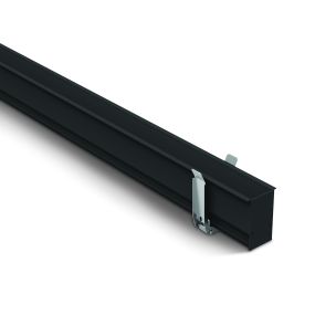 ONE Light magnetisch railsysteem MAXI - inbouwprofiel - 1 meter - 7,5 x 5 cm - zwart