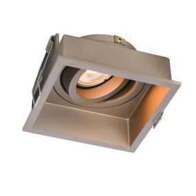 Artdelight Rex - inbouwspot - 92 x 92 mm, 86 x 86 mm inbouwmaat - champagne