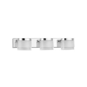 Nova Luce Sabia - spiegellamp - 38 x 9,8 x 7,5 cm - 15W LED incl. - IP44 - chroom