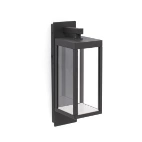 Faro Kerala - wandverlichting - 12 x 17 x 38 cm - 13W LED incl. - IP54 - donkergrijs