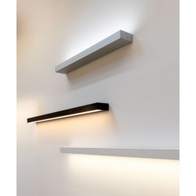 Lichtkoning Wall Line - wandlamp - 3,3 x 7 cm profiel - 19,2W LED per meter - alu - IP65 ledstrip en driver