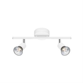Nova Luce Base - opbouwspot 2L - 31 x 8 x 10,9 cm - mat wit