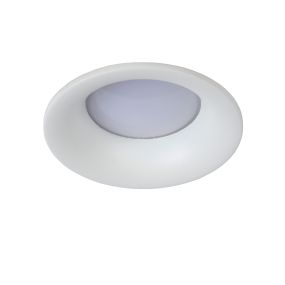 Lucide Ziva - inbouwspot - Ø 84 mm, Ø 75 mm inbouwmaat - IP44 - wit