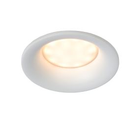 Lucide Ziva - inbouwspot - Ø 84 mm, Ø 75 mm inbouwmaat - IP44 - wit
