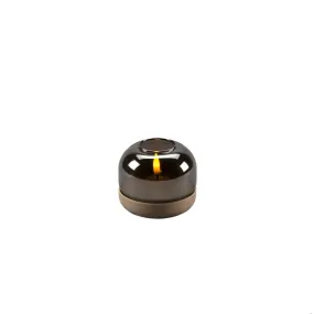 Konstsmide - decoratieve kaars op batterijen - Ø 8,5 x 7,5 cm - beige