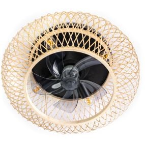 ETH Fan No. 8 - plafondventilator met afstandsbediening - Ø 50 cm - lichtbruin