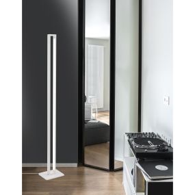 Nova Luce Line - staanlamp - 24 x 19 x 161 cm - 27W LED incl. - zandwit
