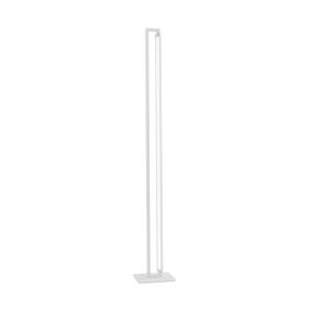 Nova Luce Line - staanlamp - 24 x 19 x 161 cm - 27W LED incl. - zandwit