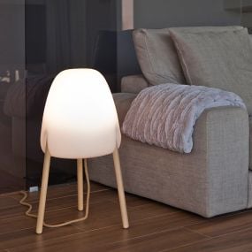 New Garden Rocket 70 - buiten vloerlamp - Ø43 x 70 cm - 7W dimbare LED incl. - IP65 - wit