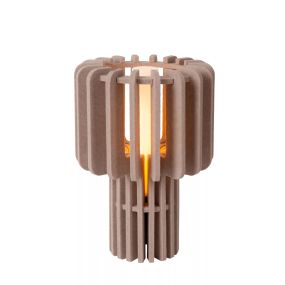 Lucide Rollo - tafellamp - Ø 24 x 35 cm - taupe