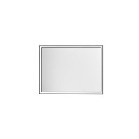 Nova Luce Ambor - spiegel met verlichting - 60 x 80 x 5,5 cm - 37W LED incl. - IP44 - geanodiseerd zwart