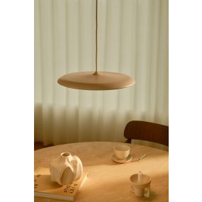 Design for the People Artist 40 - hanglamp - Ø 40 x 306 cm - 25W dimbare LED incl. - stoffige roos