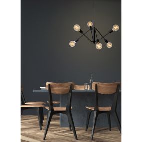 Lucide Lester - hanglamp - Ø 50 x 150 cm - zwart