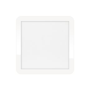 ETH Anne Square - plafondverlichting - 30 x 30 x 2,7 cm - 3 stappen dimbaar - 18W LED incl. - IP44 - wit