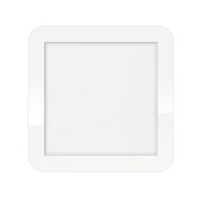 ETH Anne Square - plafondverlichting - 22,5 x 22,5 x 2,7 cm - 3 stappen dimbaar - 12W LED incl. - IP44 - wit
