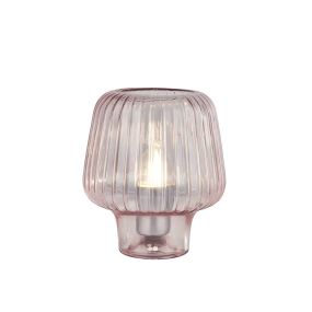 Searchlight Aria - tafellamp - Ø 18 x 21 cm - roze