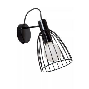 Lucide Macarons - wandlamp - Ø 15 x 19,5 x 29 cm - zwart