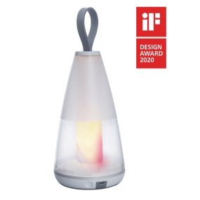 Lutec Pepper - buiten tafellamp - slimme verlichting - Lutec Connect - 12 x 12 x 29 cm - 4,5W LED incl. - IP54 - wit