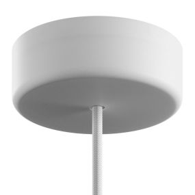Creative Cables Eiva - zachte siliconen plafondkap - ø 12,5 x 4 cm - IP65 - wit