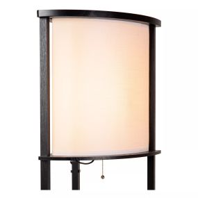 Lucide Menno - vloerlamp - 30 x 30 x 162,3 cm - zwart