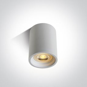 ONE Light Dark Light Cylinders - plafondverlichting - Ø 7 x 10 cm - wit