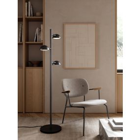 Design For The People Nomi - vloerlamp 3L - 30 x 142,5 cm - zwart