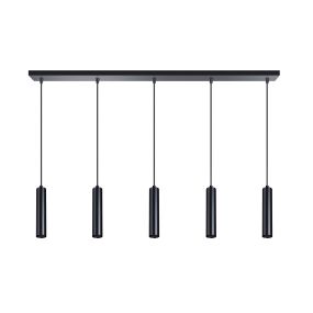 ETH Miller - hanglamp - 120 x 9 x 200 cm - zwart
