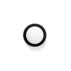 Faro May - plafondlamp - Ø 12 x 8 cm - 4W LED incl. - IP44 - zwart