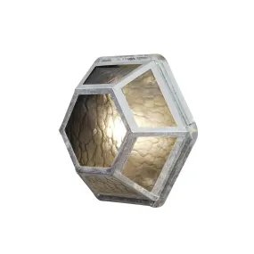 Konstsmide Castor - buiten wandlamp - 33 x 11 x 30 cm - IP23 - gegalvaniseerd staal