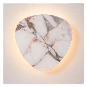 Lucide Kamien - wandlamp - 30 x 5 x 30 cm - 11W LED incl. - wit en zwart