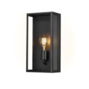 Konstsmide Carpi Large - buiten wandlamp - 20,5 x 12,5 x 40 cm - IP44 - zwart