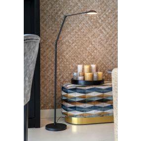 Artdelight Palermo - vloerlamp - Ø 26 x 170 cm - 10W dim to warm led incl. - zwart