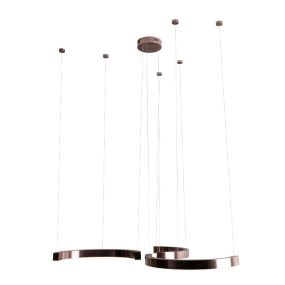 Maxlight Lotus - hanglamp - Ø 135 x 180 cm - 40W dimbare LED incl. - geborsteld brons