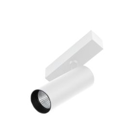 Faro Neso Hole - spot voor magnetische rail - Ø 5 x 11 x 16,3 cm - 10W LED warm wit (2700K) incl. - 18° lichtbundel - wit