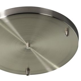 ETH - plafondplaat voor 3 lichtpunten - Ø 35 x 2 cm - staal