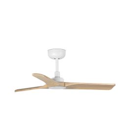 Faro Heywood - plafondventilator - Ø 90 x 190 cm - 6 snelheden - incl. afstandsbediening met timer - wit en hout